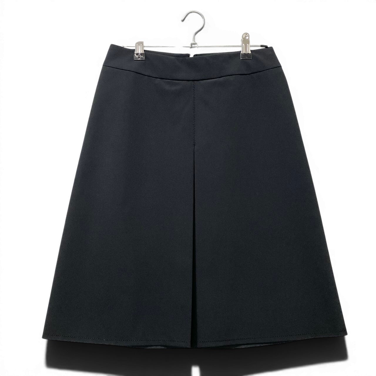 9f17 PRADA SPORT プラダスポーツ 台形スカート 膝丈スカート バックジップ 伸縮ストレッチ 21H228 サイズ36 ブラック レディース 女性服u02t