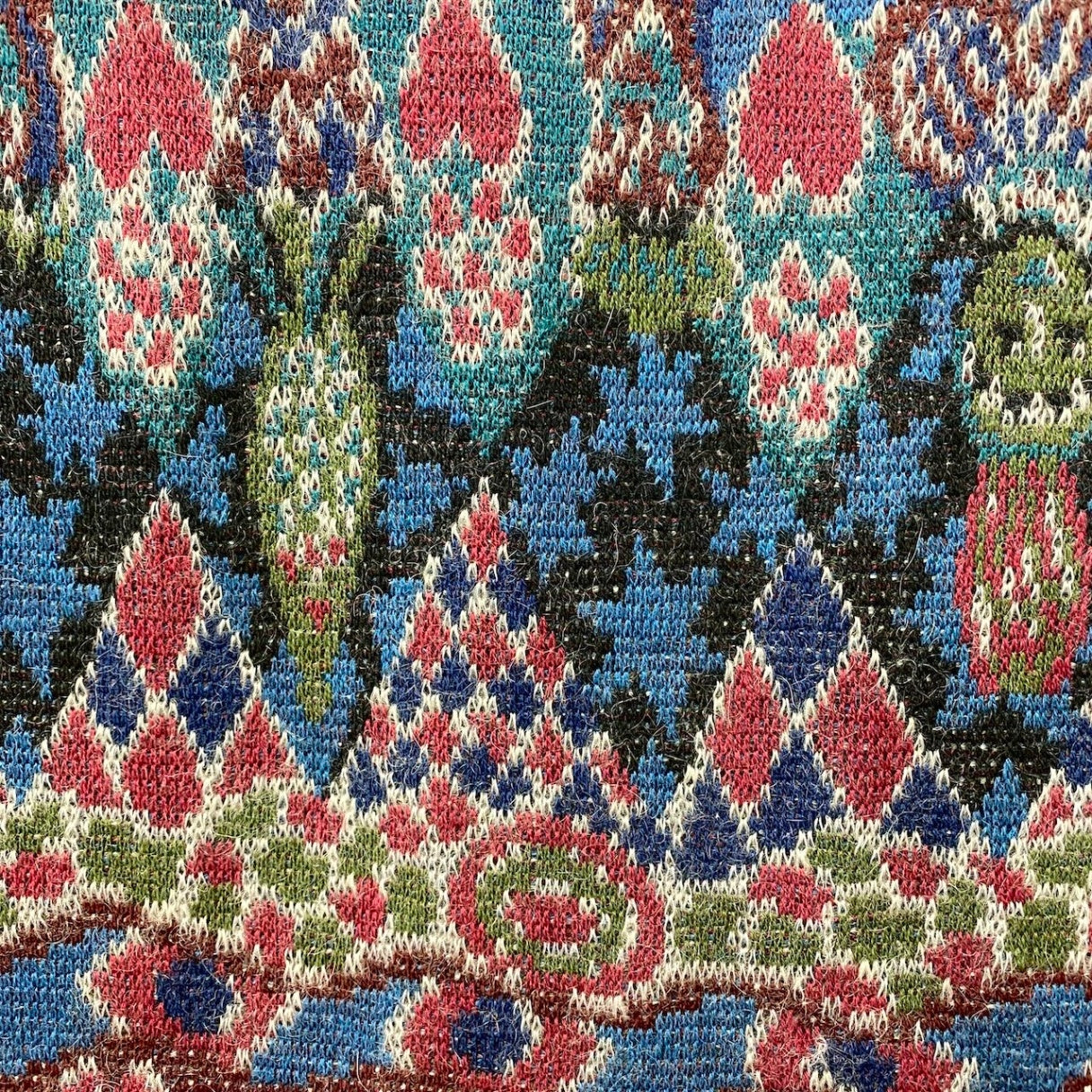 74e18 MISSONI ミッソーニ ニットマフラー ストール 幾何学模様 イタリア製 マルチカラー レディース メンズ ユニセックスu02t