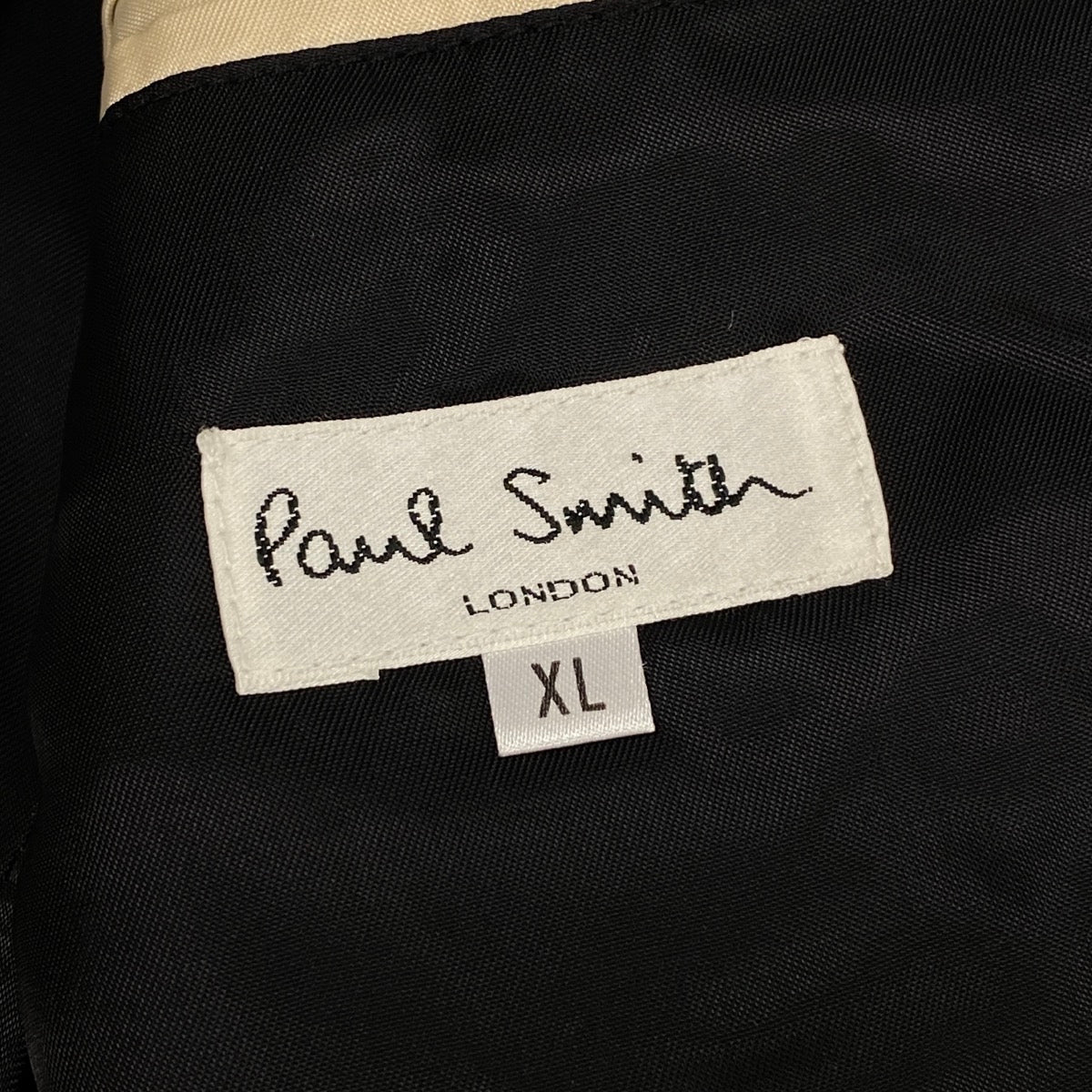 12i14 《美品》 Paul Smith ポールスミス ラムレザー テーラードジャケット サイズXL ブラック 羊革 紳士服 Leather Jackett18r