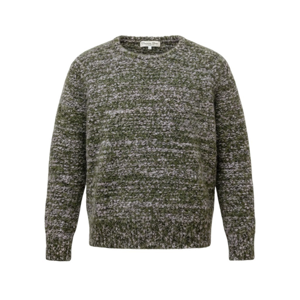 58g7 Christian Dior クリスチャンディオール ミックスカラー ニットセーター 厚手 サイズM マルチカラー レディース 女性用o07t
