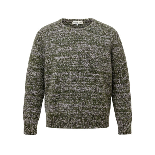 58g7 Christian Dior クリスチャンディオール ミックスカラー ニットセーター 厚手 サイズM マルチカラー レディース 女性用o07t