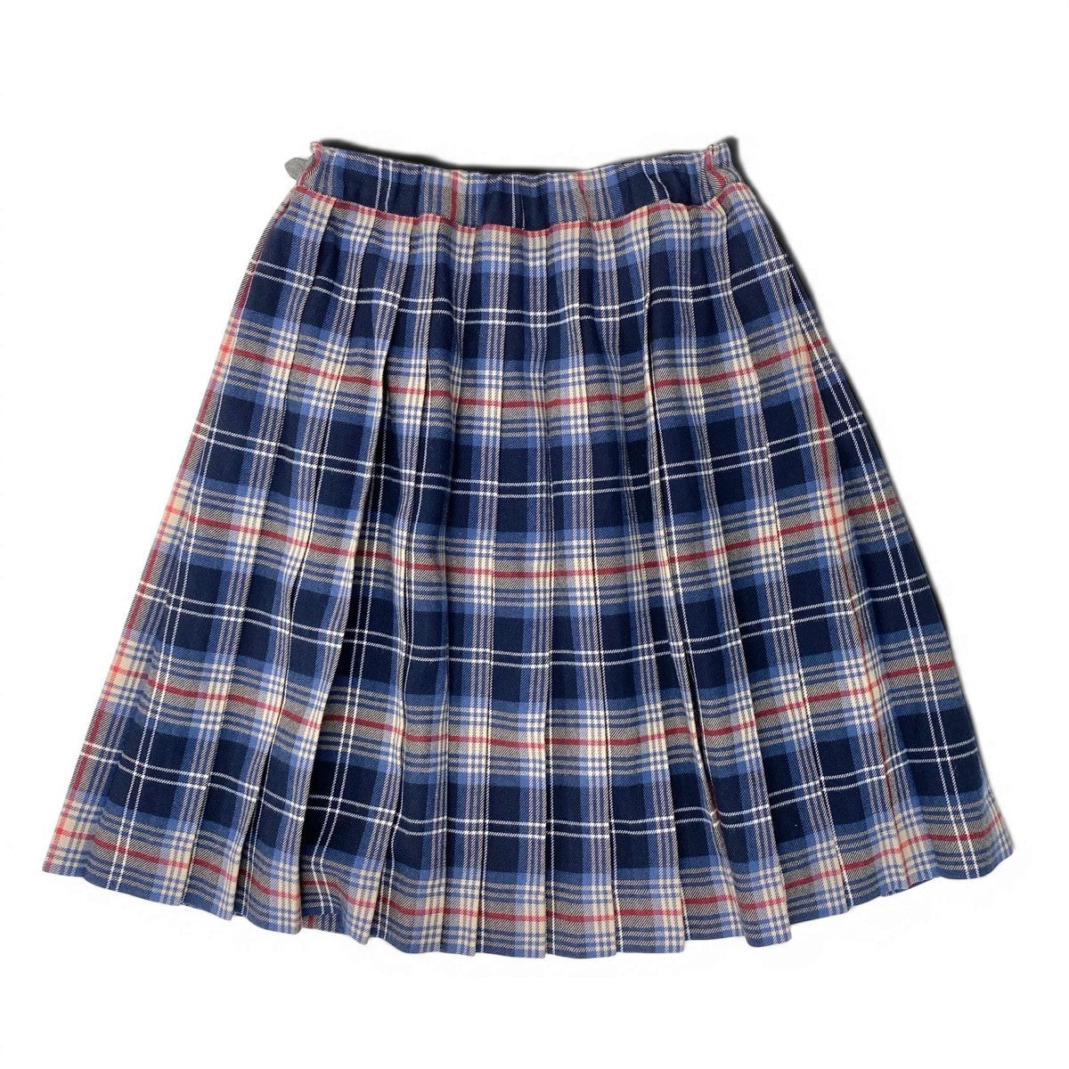 Ig9 BURBERRY バーバリー ラップスカート チェック柄 バックプリーツ サイズS/160 マルチカラー レディースo07t