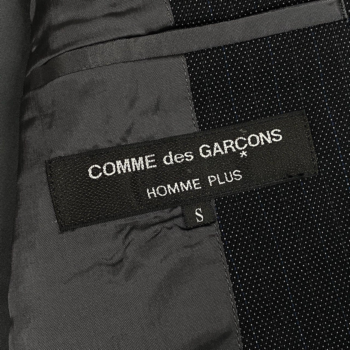 Ab10【極美品】COMME des GARCONS HOMME PLUS コムデギャルソン 2004 テーラードジャケット ストライプ 日本製 PN-J028 Sk02i