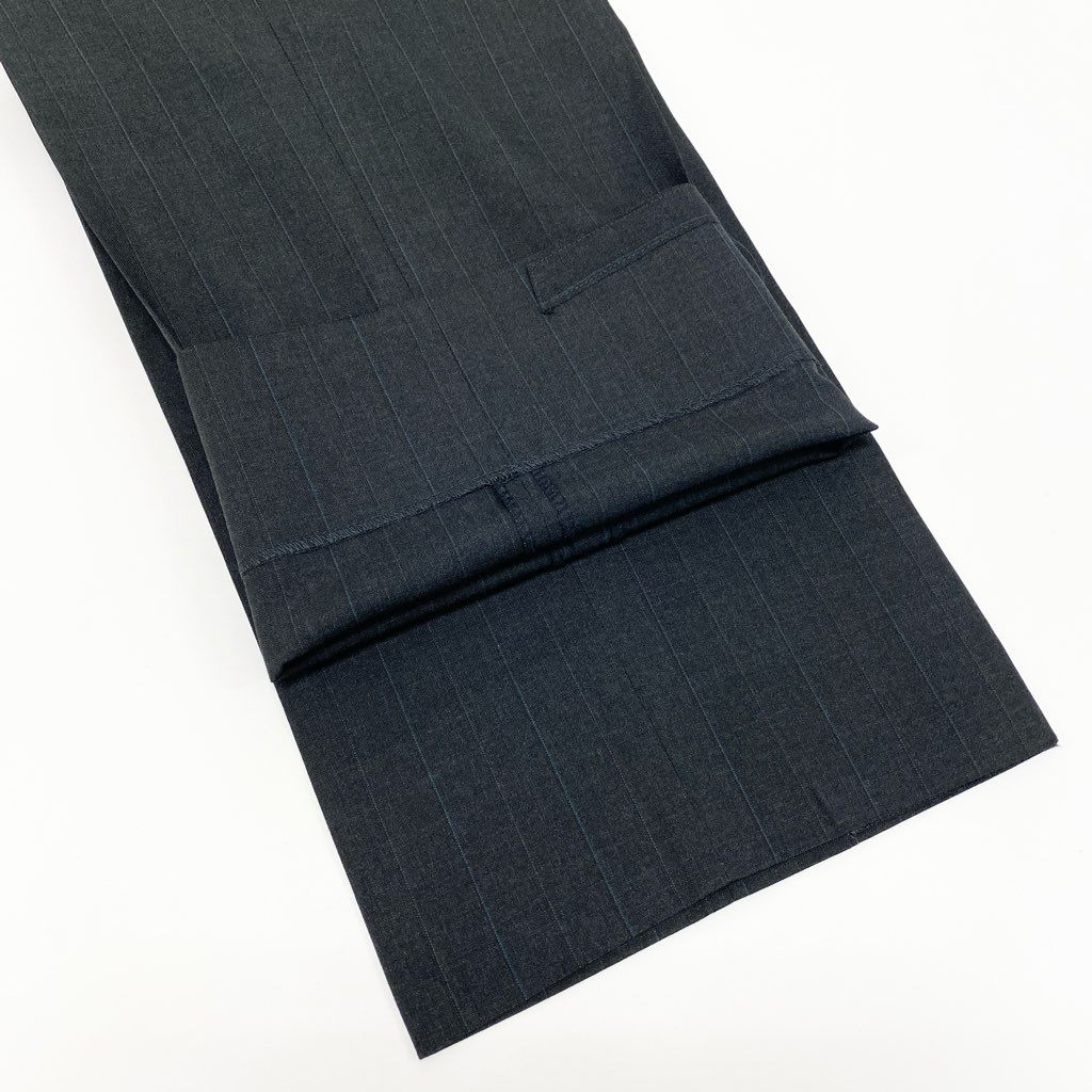 16a27 Burberrys バーバリーズ スーツセットアップ テーラードジャケット スラックスパンツ ストライプ 94-84-165 AB4 グレー ウール100％ メンズ 男性用o07t