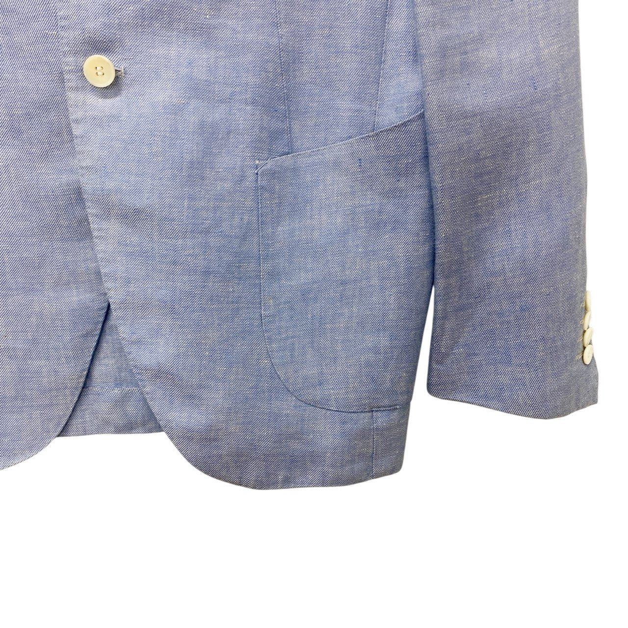 15c2 guji グジ KYOTO TESSUTI DI SONDRIO テーラードジャケット アンコンジャケット 日本製 メンズ 紳士服 サイズ46 ブルー系u02t