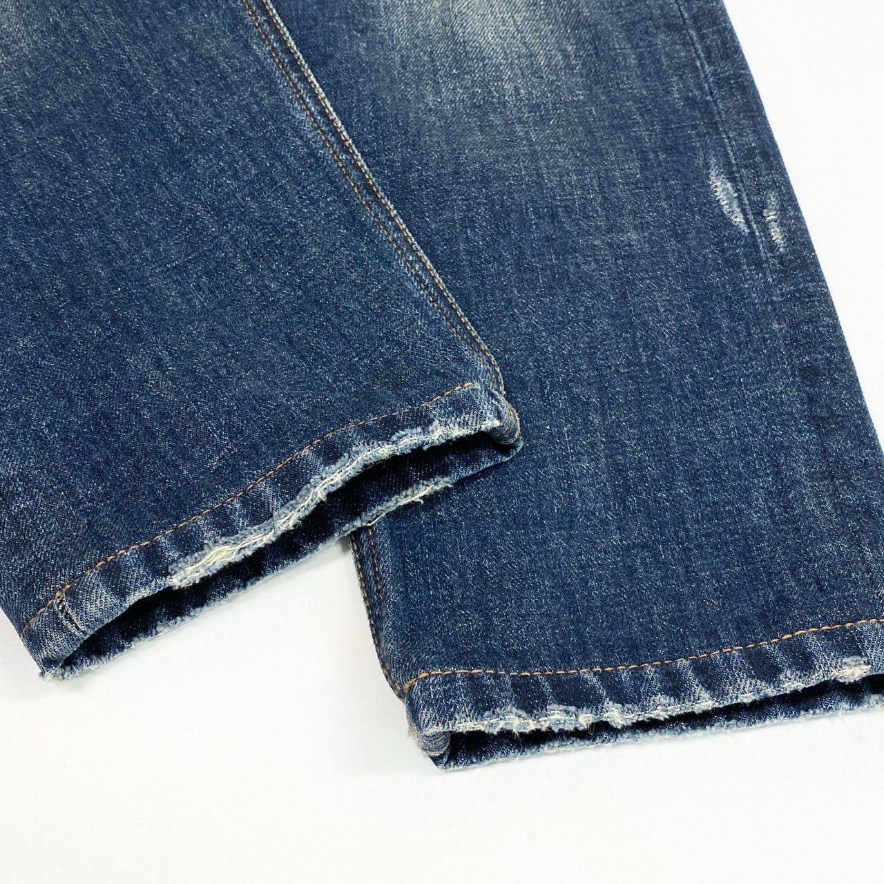 85L19 DOLCE&GABBANA DENIM ドルチェアンドガッパーナ 14GOLD デニムパンツ ダメージデニム ジーンズ イタリア製 メンズ 紳士服 G6IALD 44 インディゴブルー コットン100％k02i