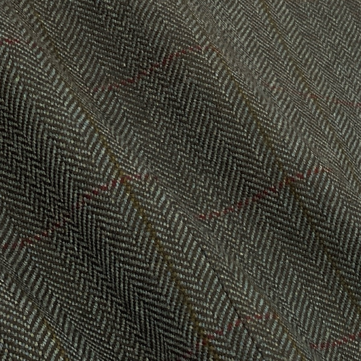 78f2 dunhill ダンヒル CUSTOM MADE ダブルブレスト テーラードジャケット ピークドラペル チェック柄 グレー系 メンズ 紳士服o07t