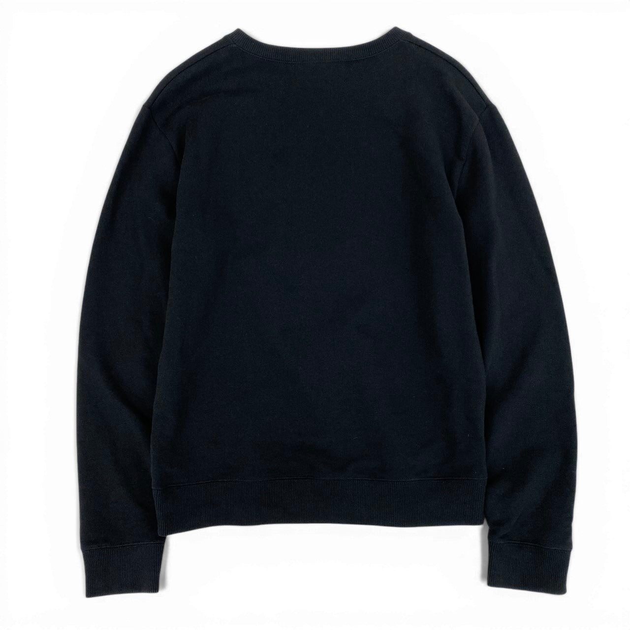 K11c20 SAINT LAURENT PARIS サンローラン フロントロゴ スウェット トレーナー 551630 S ブラック メンズsn1
