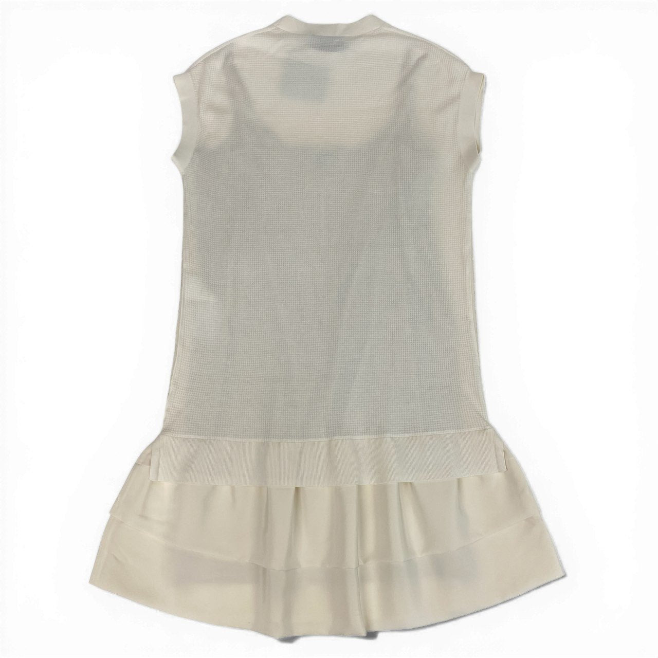 Ed6 LOUIS VUITTON ルイヴィトン スパンコール フリルワンピース Spangle Frill Dress サイズXS ホワイト タグ付t18r