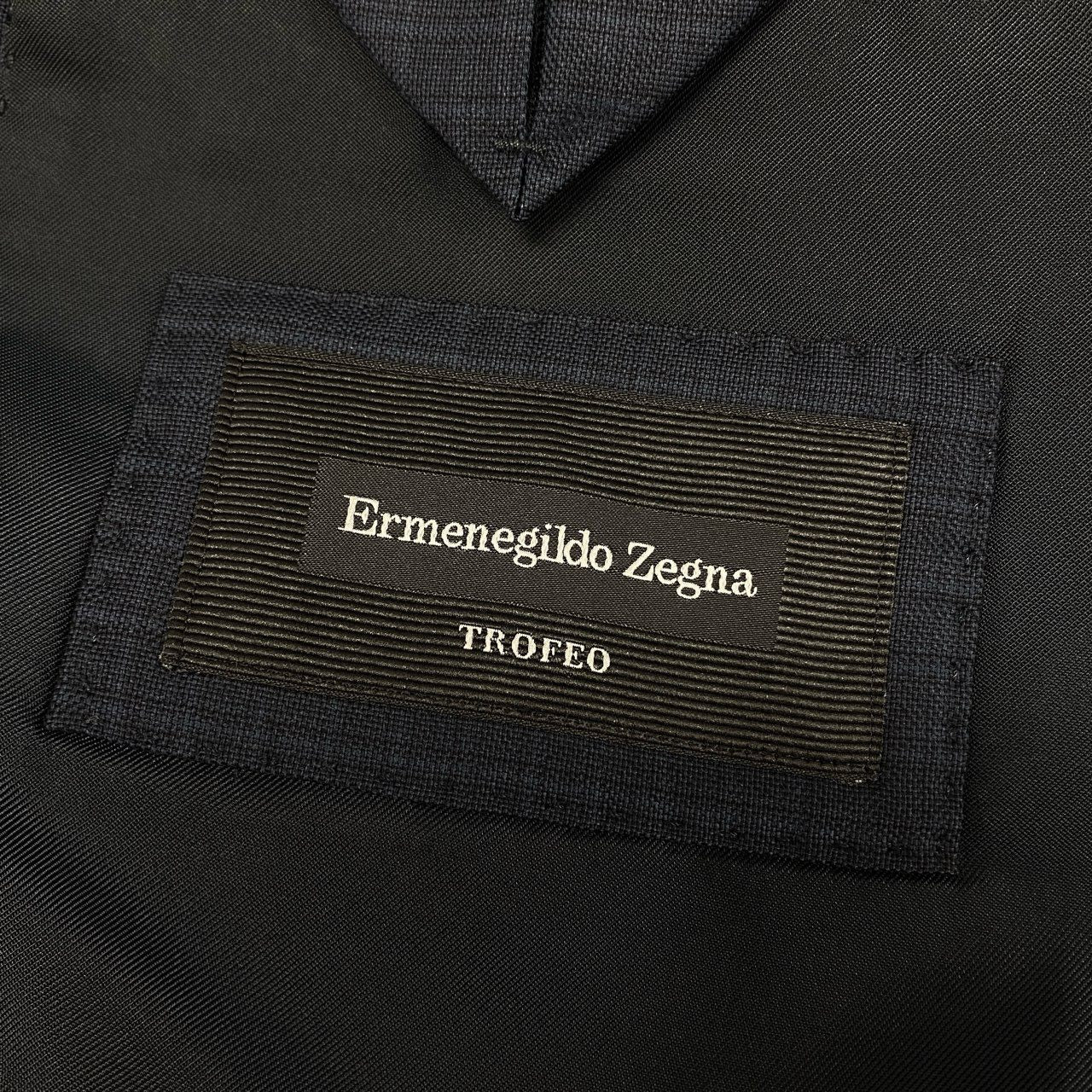 75f27 【美品】2022SS Ermenegildo Zegna エルメネジルドゼニア TOROFEO トロフェオ 2B シングルスーツ セットアップ ネイビー チェック サイズ7-46C メンズ ドレススーツ