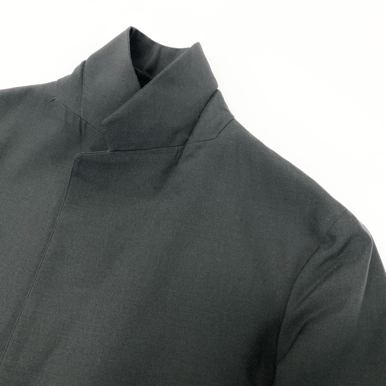 19k10 《美品》 JOHN SMEDLEY ENGLAND ジョンスメドレー セットアップスーツ シングル 2B アンコンジャケット スラックス ウール混 メンズ 紳士服 1 S ダークグレーu02t