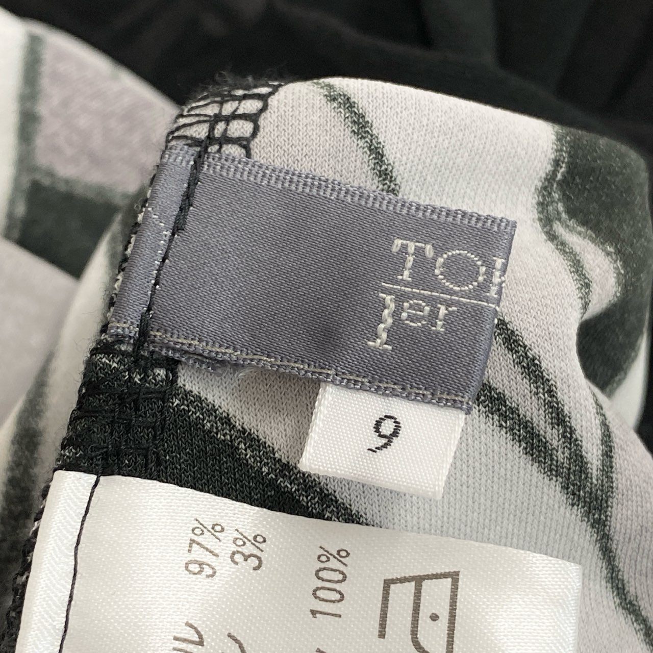 76k21 TOKUKO 1er VOL トクコプルミエヴォル ロングスリーブワンピース オーバーサイズ 裾切替 フリル モノトーン レディース 女性用 9 ブラック グレー ホワイトu02t