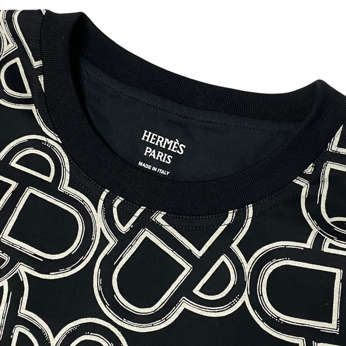j29 【新品保管品】HERMES 2026年 マキシTシャツ マイヨンエケストル トップス 6H4625DG 34サイズ ブラック コットン100％ メンズ 男性用k02i