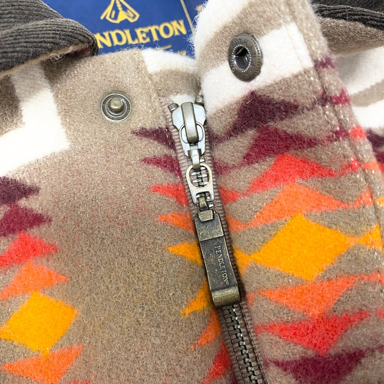 84c27 PENDLETON ペンドルトン ウールコート  ネイティブ柄 ブランケット アウター XSサイズ マルチカラー メンズ 男性用o07t