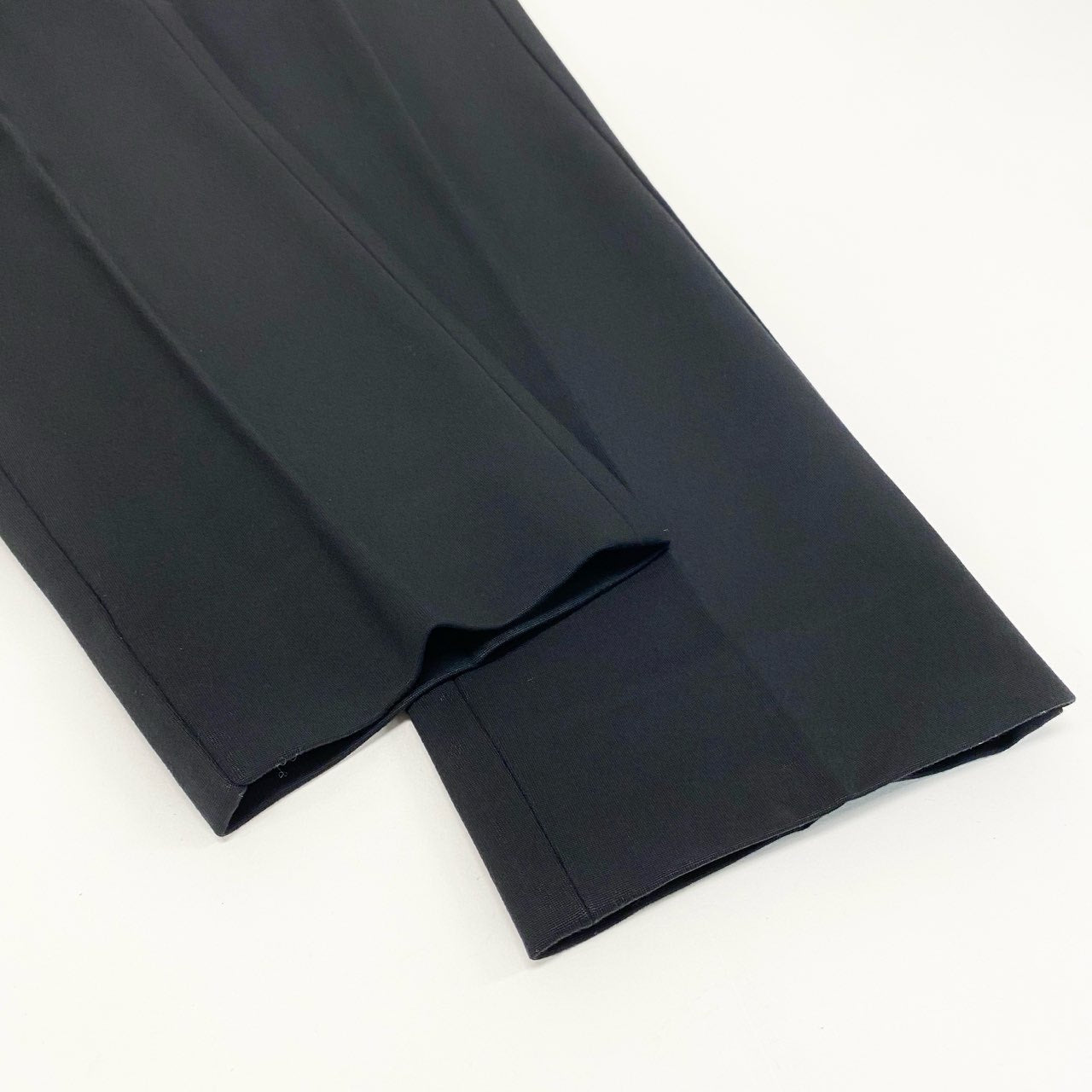 23i17 Max Mara マックスマーラ スラックスパンツ テーパードパンツ ボトムス ハイストレッチ 38 ブラック レディースu02t