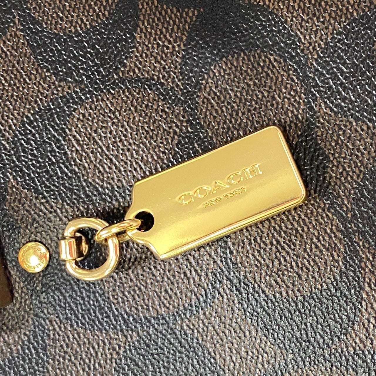 g9 COACH コーチ ケイティ シグネチャー ハンドバッグ Katy Signature Handbag 2558 ブラウン カバン 鞄t18r
