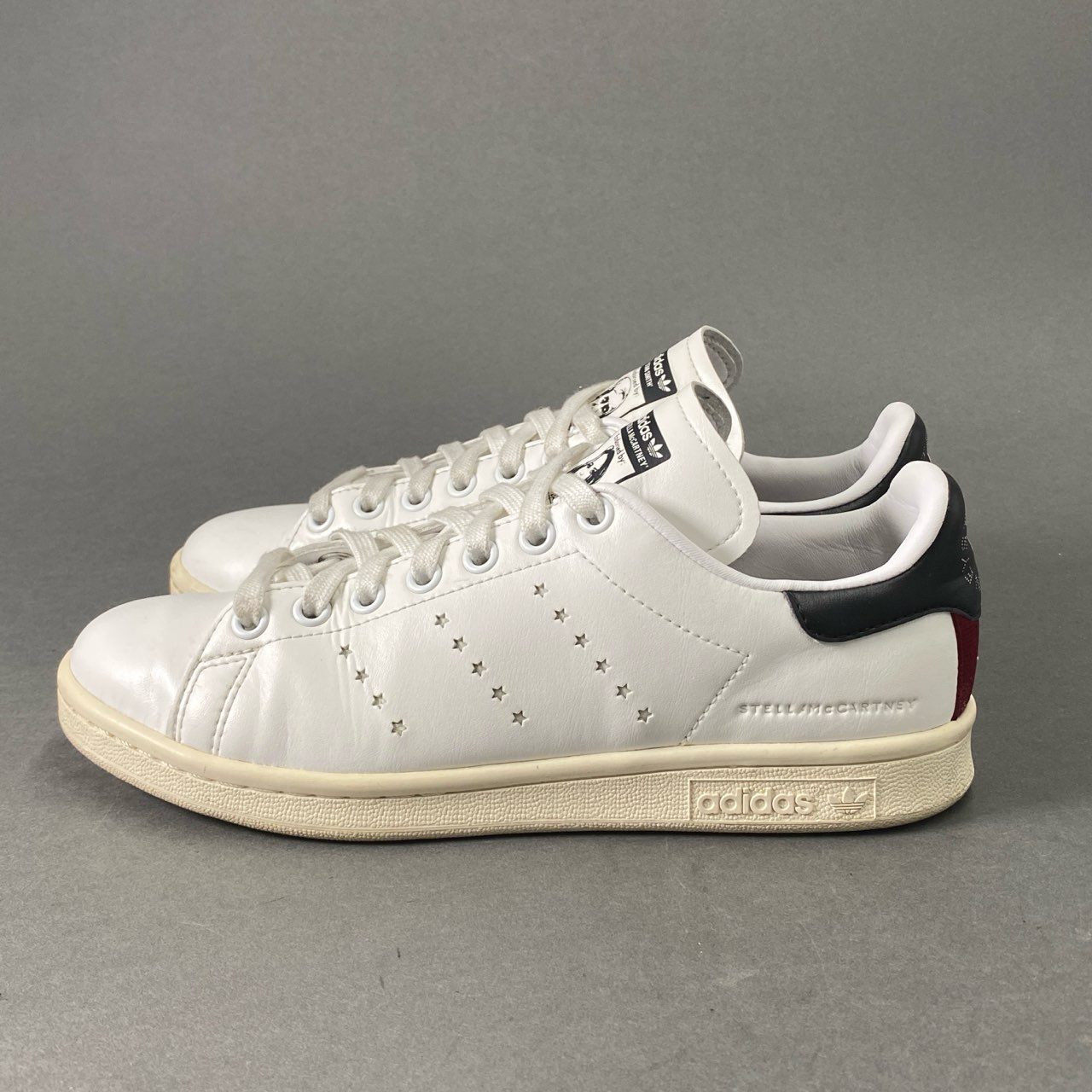 6d2 adidas アディダス × STELLA McCARTNEY ステラマッカートニー STAN SMITH スタンスミス スニーカー 23.5cm ホワイト レザー G26984