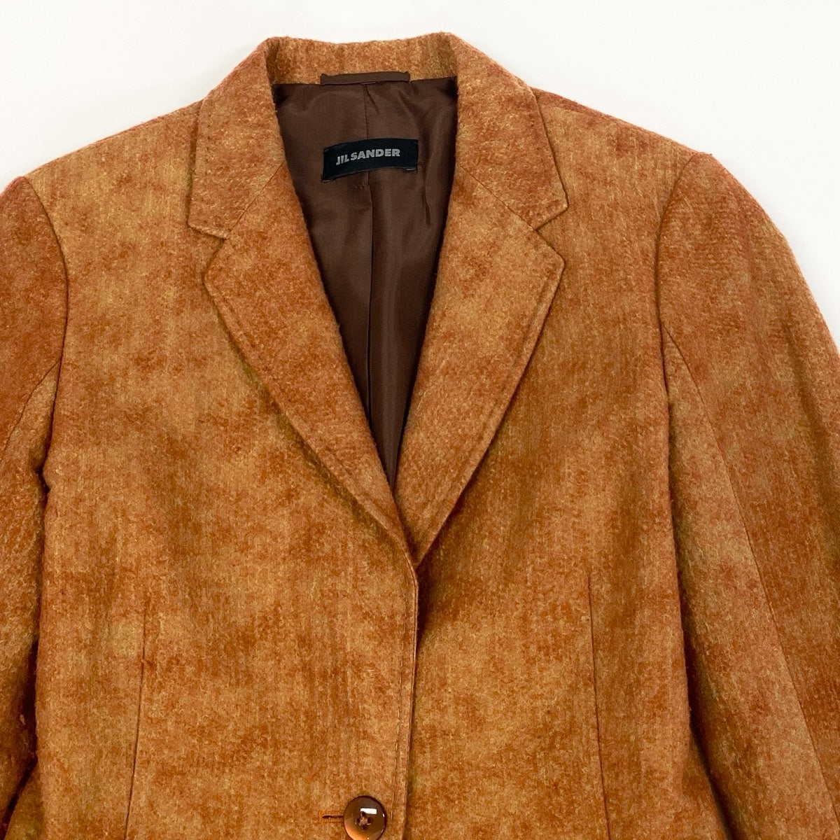 Ee19 JILSANDER テーラードジャケット ウールジャケット イタリア製 34サイズ オレンジ レディース 女性用u02t