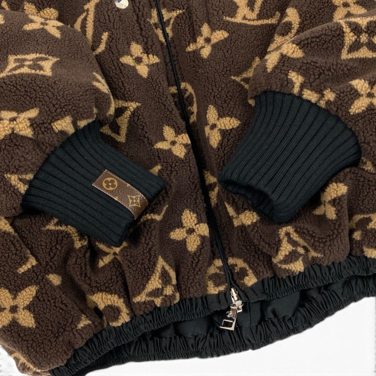 Ii4 【新品保管品】LOUIS VUITTON リバーシブル モノグラム ボアジャケット 36サイズ ブラウン レディース 女性用u02t