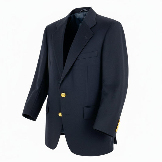 20a26 Polo by Ralph Lauren ポロバイラルフローレン テーラードジャケット シングル 2B 金ボタン メンズ 紳士服 AB5 ネイビー ウール100％u02t