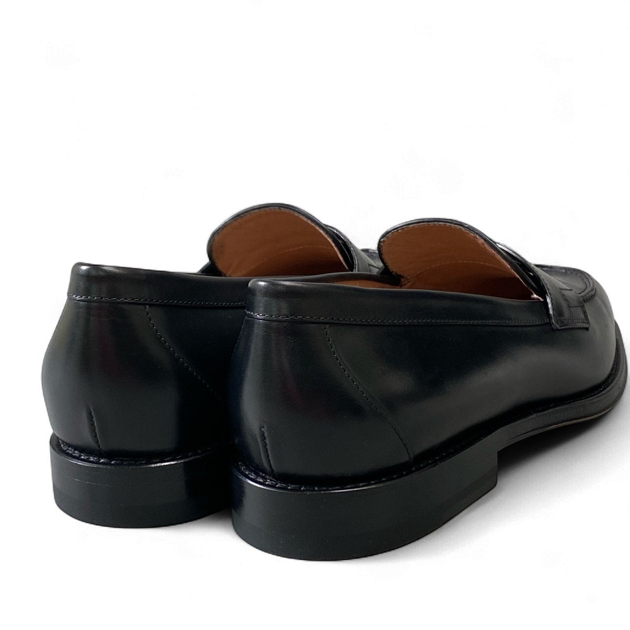 1k18 《美品》 Santoni サントーニ イタリア製 コインローファー レザーシューズ 革靴 58984 N01  38 ブラック leathero07t