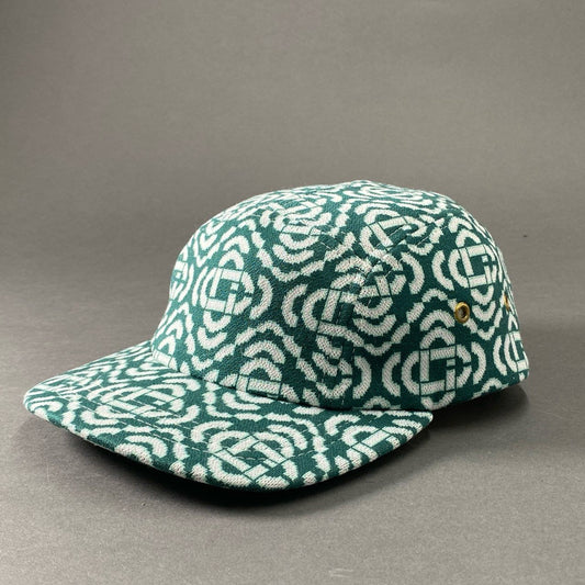 h1 CASABLANCA カサブランカ Monogram Baseball Cap モノグラム ベースボールキャップ 帽子 AS23-HAT-005-07 O/S グリーン