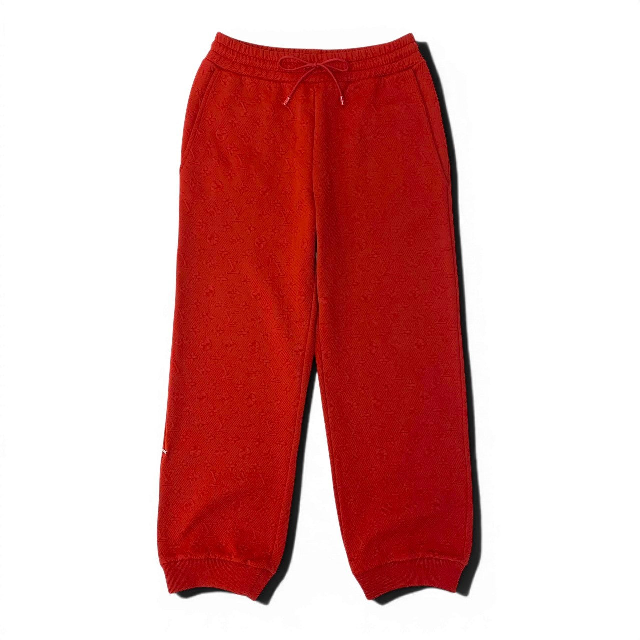 Id15 LOUIS VUITTON ルイヴィトン LV モノグラム ジョガーパンツ Monogram Joggers Pants サイズM レッドt18r