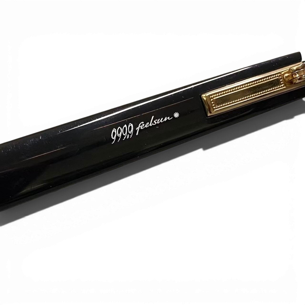 c23 999.9 フォーナインズ Feelsun サングラス F-51NP 48□21 ブラック クリアスモーク アイウェア 眼鏡 メガネ ケース クロスt18r