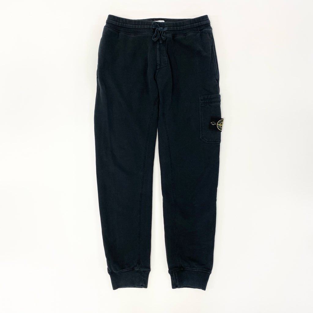 22l28 STONE ISLAND ストーンアイランド ロゴパッチスウェットコットンパンツ カーゴスウェットパンツ ボトム Mサイズ ダークグレー メンズo07t