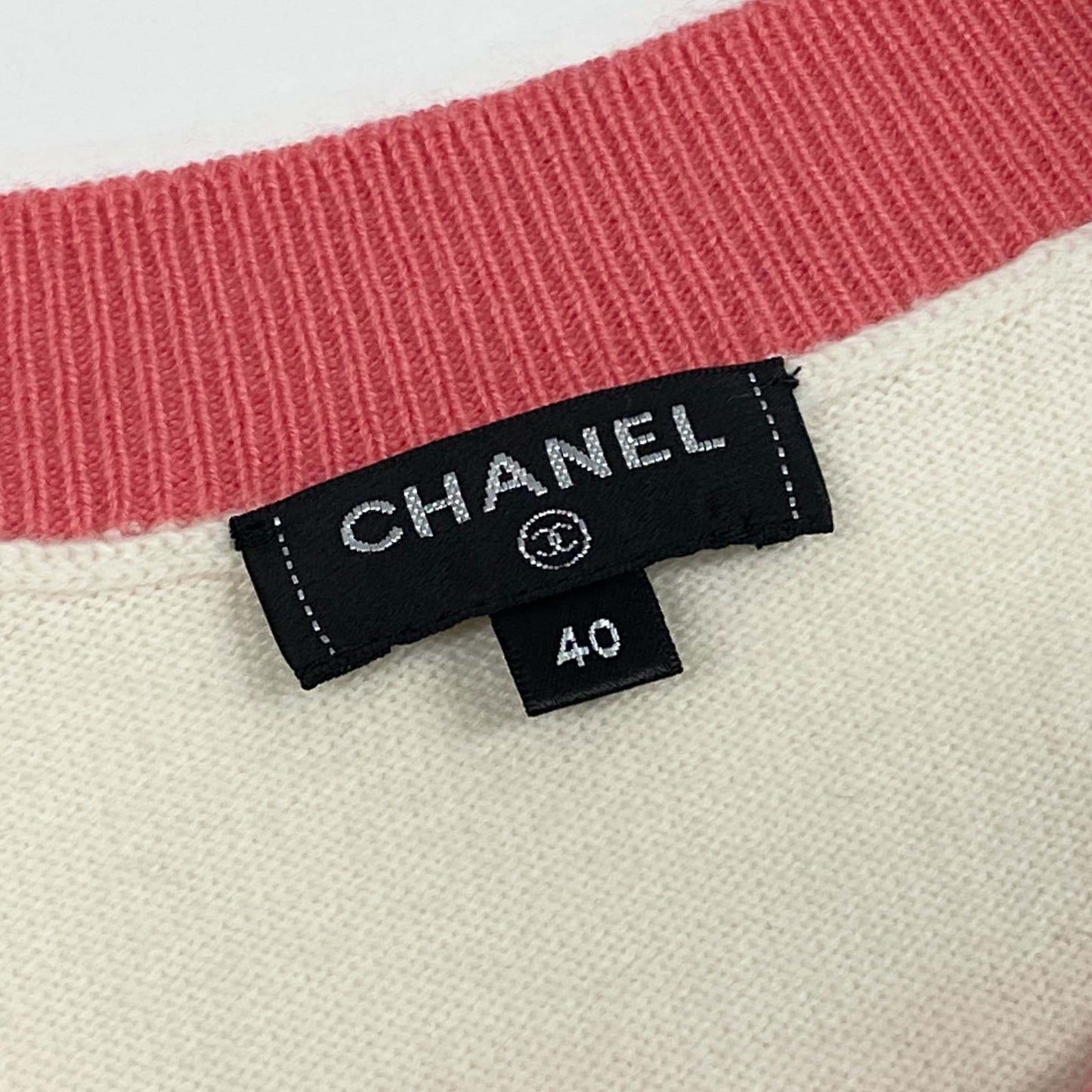b23 CHANEL シャネル P61427 2019年 カシミヤ100％ カーディガン ニット サイズ40 レディースta1