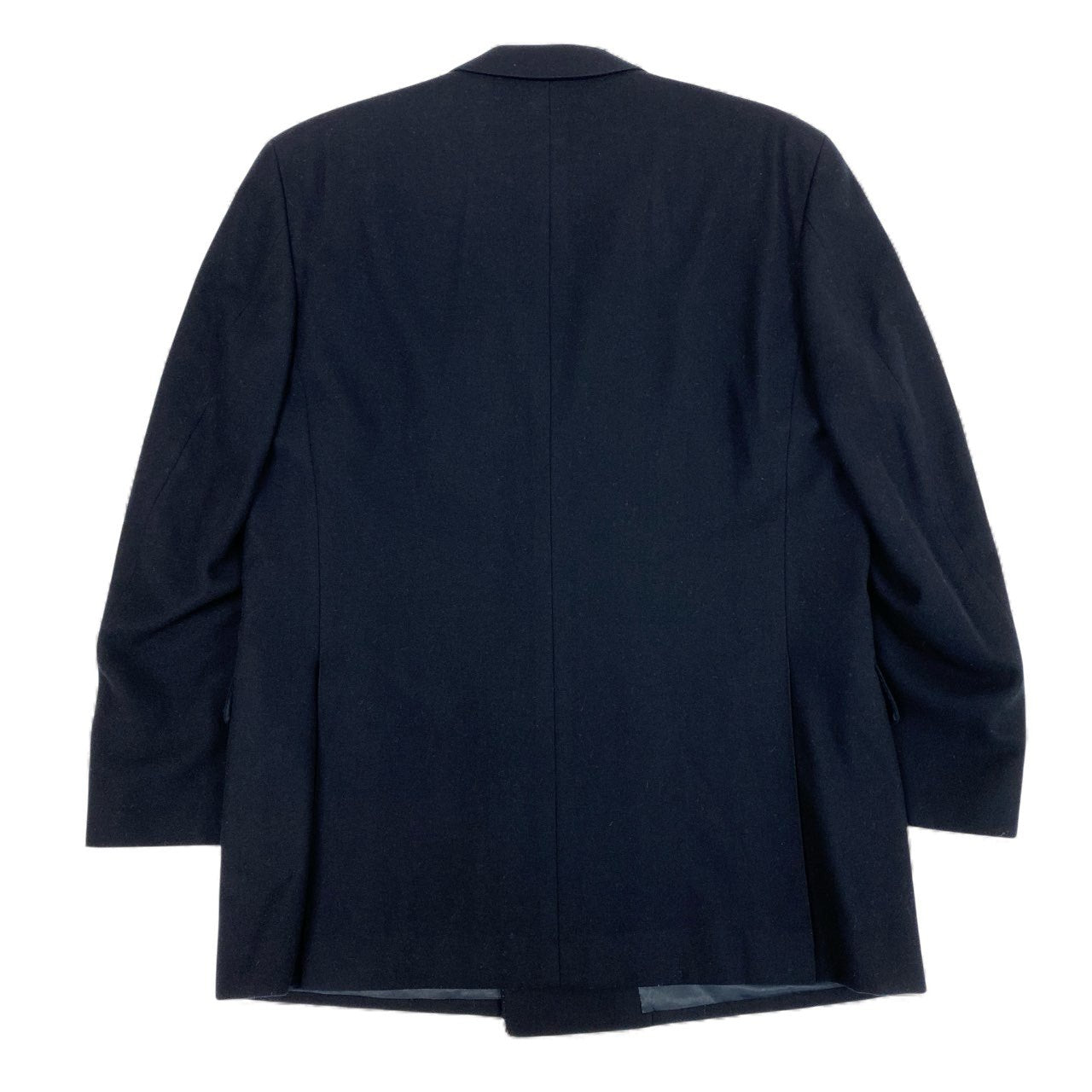 74k11 Aquascutum アクアスキュータム テーラードジャケット ブレザー ウールジャケット ダブルプレスト AB-6サイズ ネイビー メンズu02t