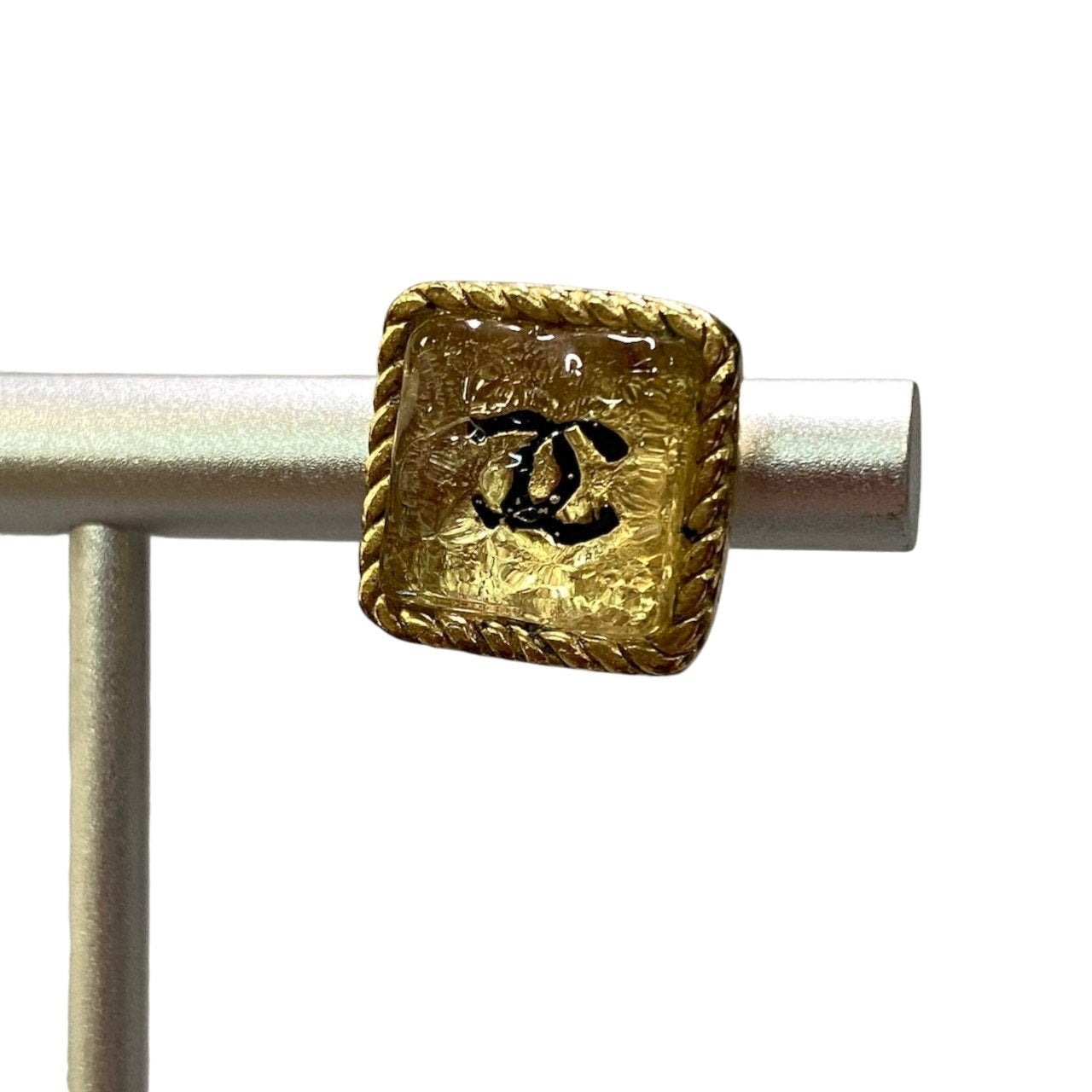 h29 CHANEL 2000 クルーズ ココマーク スクエア ピアス ゴールド レディース 女性用ta1