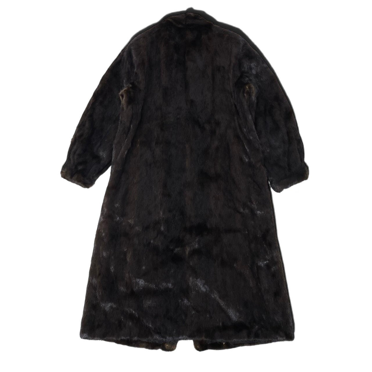 30i21 SAGA MINK サガミンク 銀サガ ダークミンク 超ロングコート 丈110cm サイズ11 ダークブラウン 本毛皮 Dark Mink Fur Long Coat リアルファーt18r