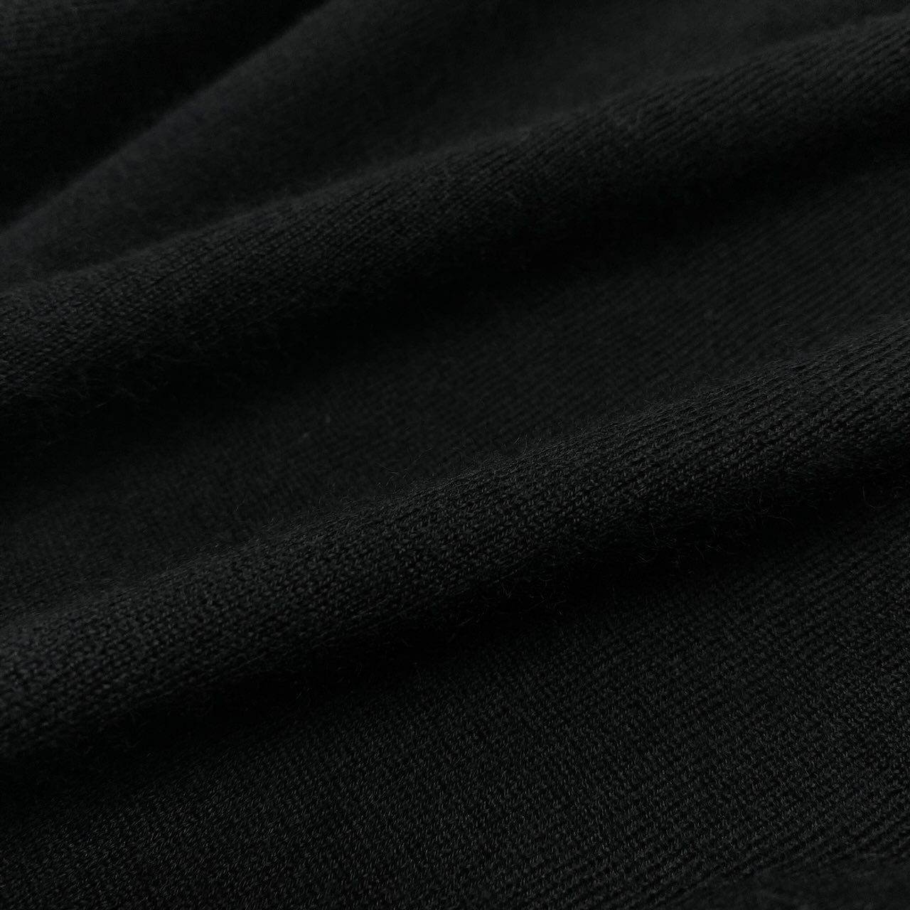 42c24 malo マーロ カシミヤニットセーター ロングスリーブニット トップス イタリア製 50サイズ ブラック カシミヤ100％ メンズ 男性用u02t