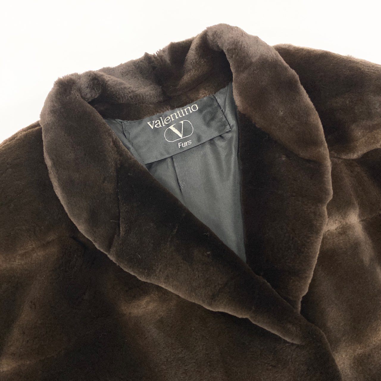 72L9 VALENTINO ヴァレンティノ × MITSUKOSHI 三越 シェアードミンク ロングコート サイズF ブラウン 最高級本毛皮 MINK FURt18r