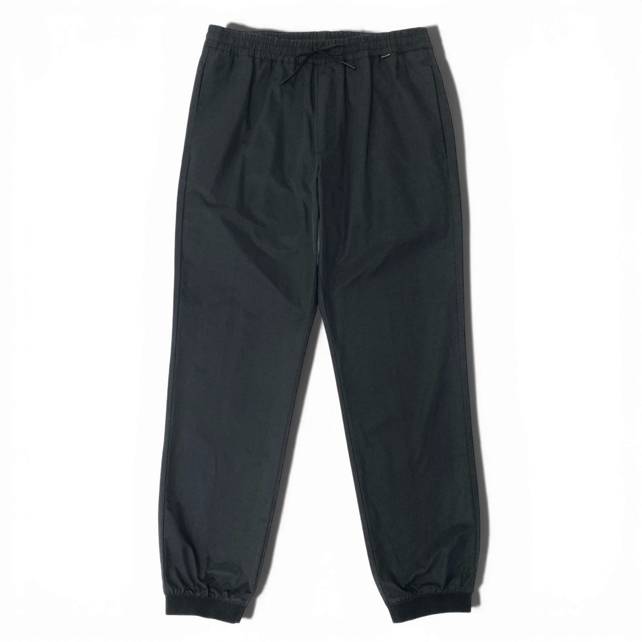 78b5 MONCLER モンクレール 2023 PANTALONE SPORTIVO ナイロン イージーパンツ トラックパンツ ボトムス ロゴワッペン I20912A00009 48 ブラック コットン ナイロン メンズk02i