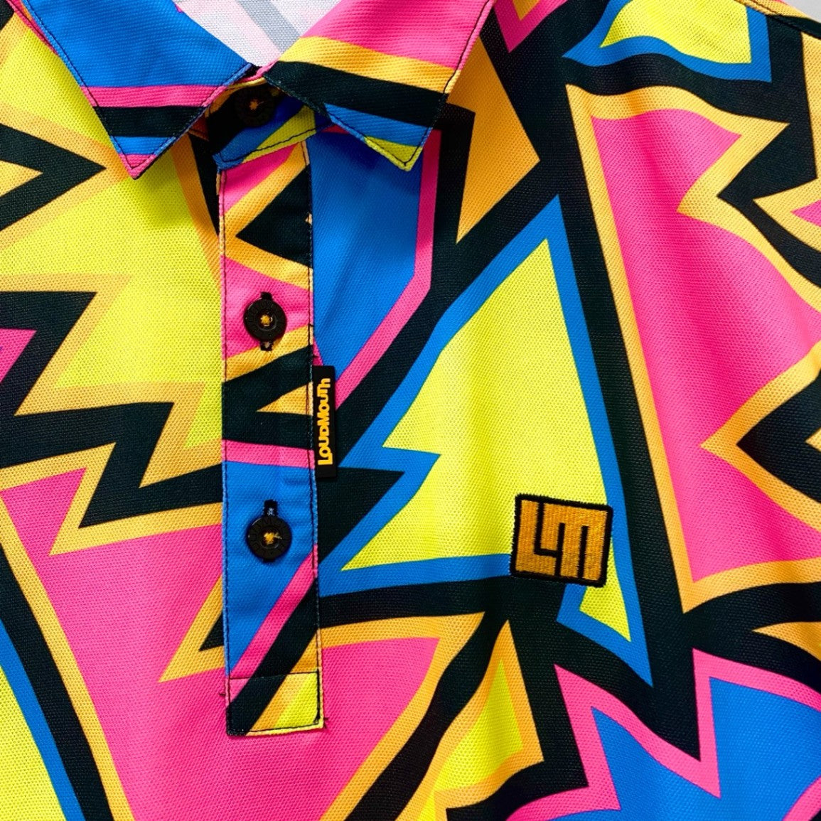 51c13 《極美品》 LOUD MOUTH ラウドマウス 半袖ポロシャツ ハーフパンツ 吸水速乾素材 XL マルチカラー ポリエステル ゴルフウェアu02t