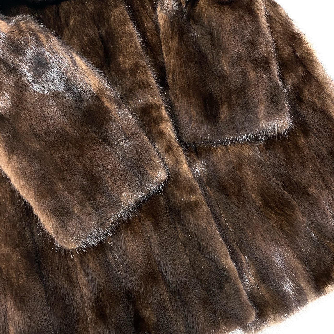 57a14 デミバフミンク 丈110cm 超ロングコート サイズ11 ブラウン 本毛皮 Mink Fur Super Long Coatt18r
