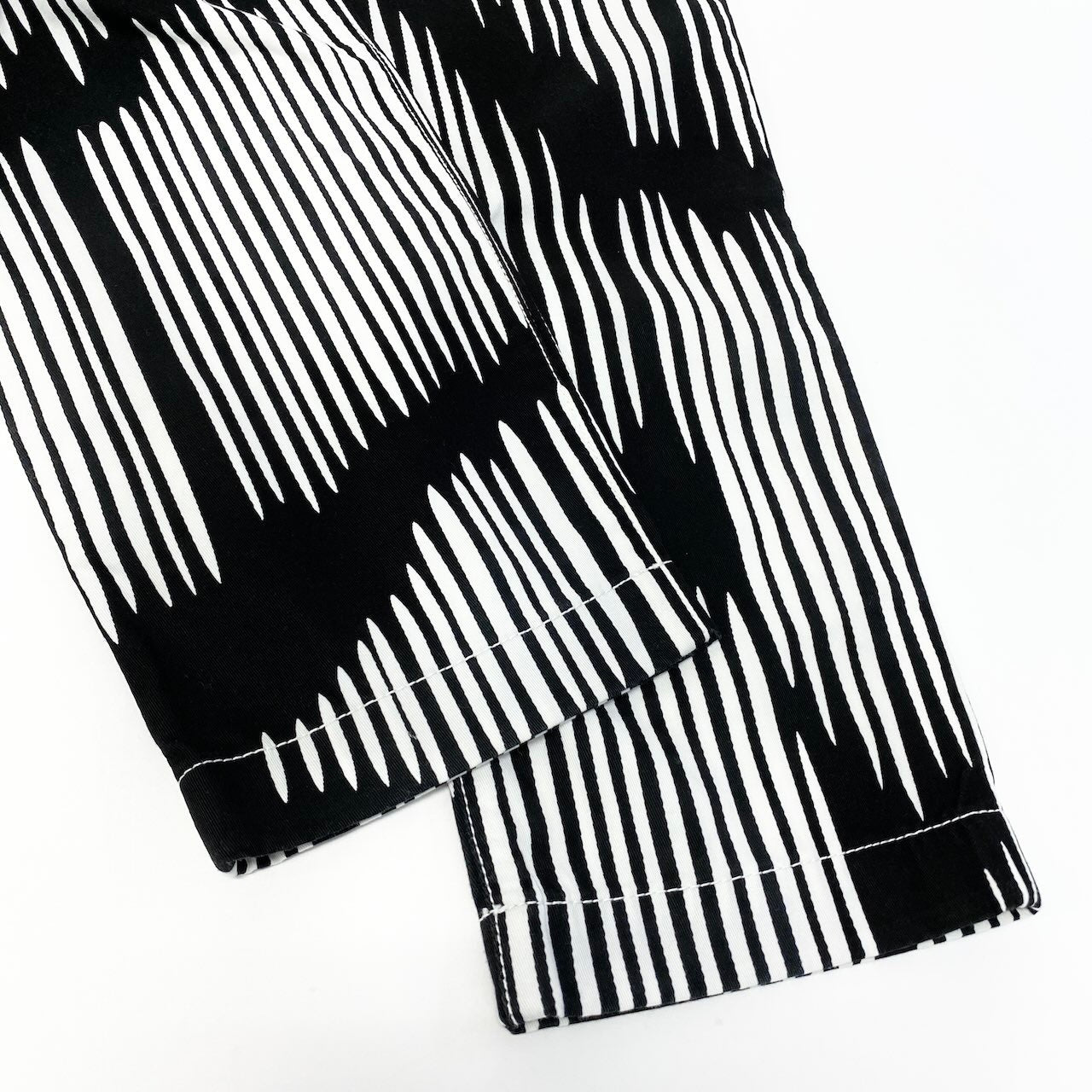 Ed15 GUCCI グッチ ゼブラストライプ ストレッチパンツ Zebra Stretch Pants サイズ40 ブラック ホワイトt18r