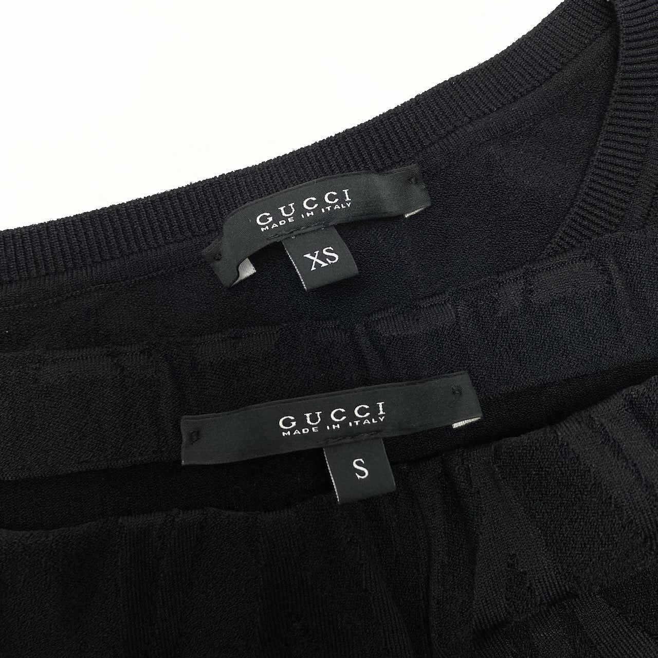 Ed2 《美品》 GUCCI グッチ ジャガード ジャージー セットアップ Jacquard Jersey Setup サイズS ブラック 画像参照 イタリア製t18r