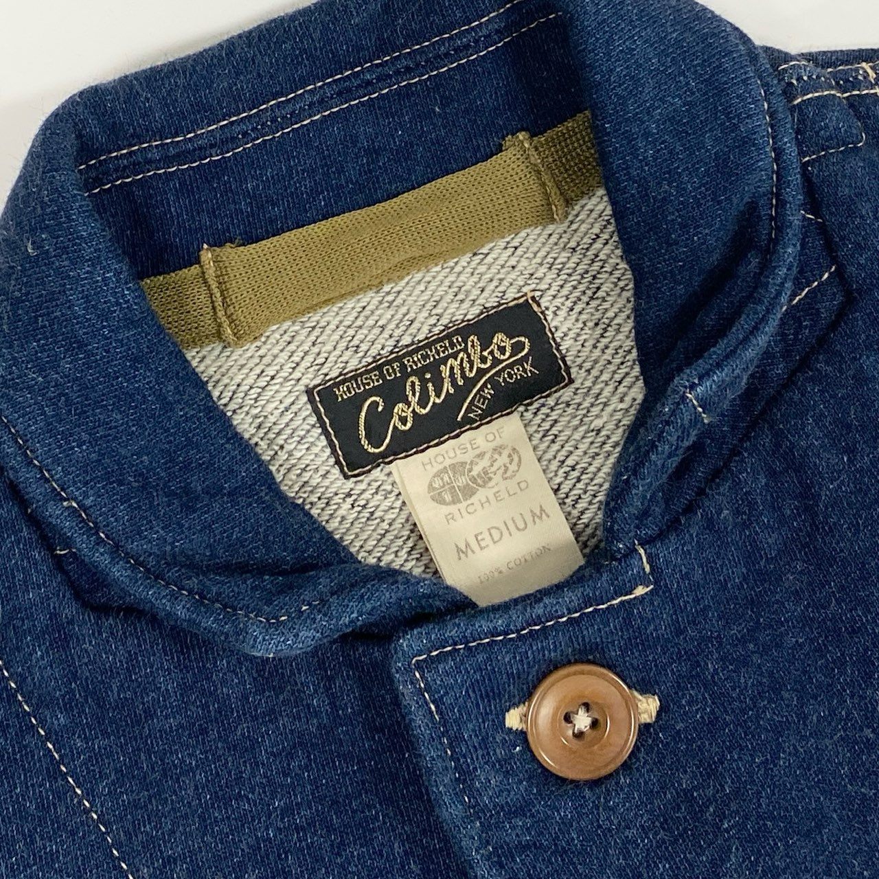 83i29 COLIMBO コリンボ ORIGINAL BELMONT PARK JACKET ベルモントパークジャケット スウェットジャケット Mサイズ インディゴ  メンズo07t
