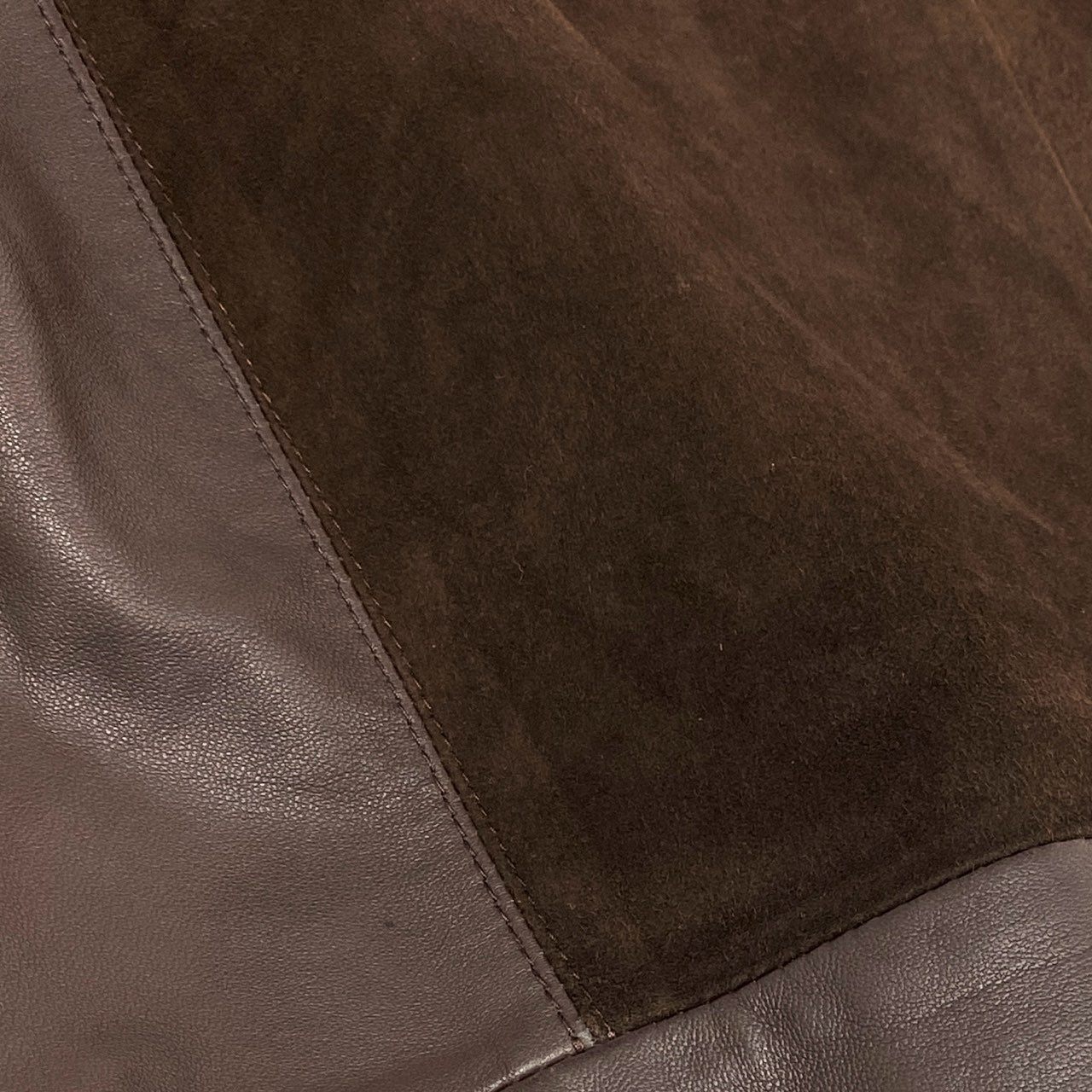 49i11 dunhll ダンヒル レザージャケット ブルゾン 袖ニット切替 ジップアップ イタリア製 メンズ 男性用 XL ブラウンu02t