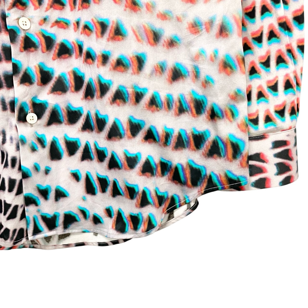 78b26 【美品】Paul Smith ポールスミス ロングスリーブ柄シャツ コットンシャツ 総柄 PM-CR-89994 Mサイズ マルチカラー コットン100％ メンズ 男性用u02t