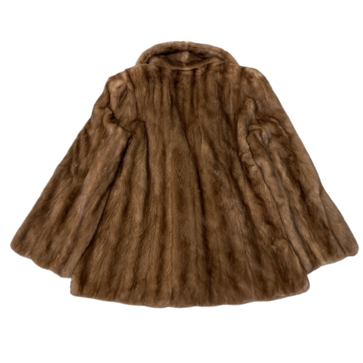 53i24 SOLMAR パステルミンク ファーコート サイズF 茶系 本毛皮 Pastel Mink Fur Coat リアルファー ナチュラルミンクt18r