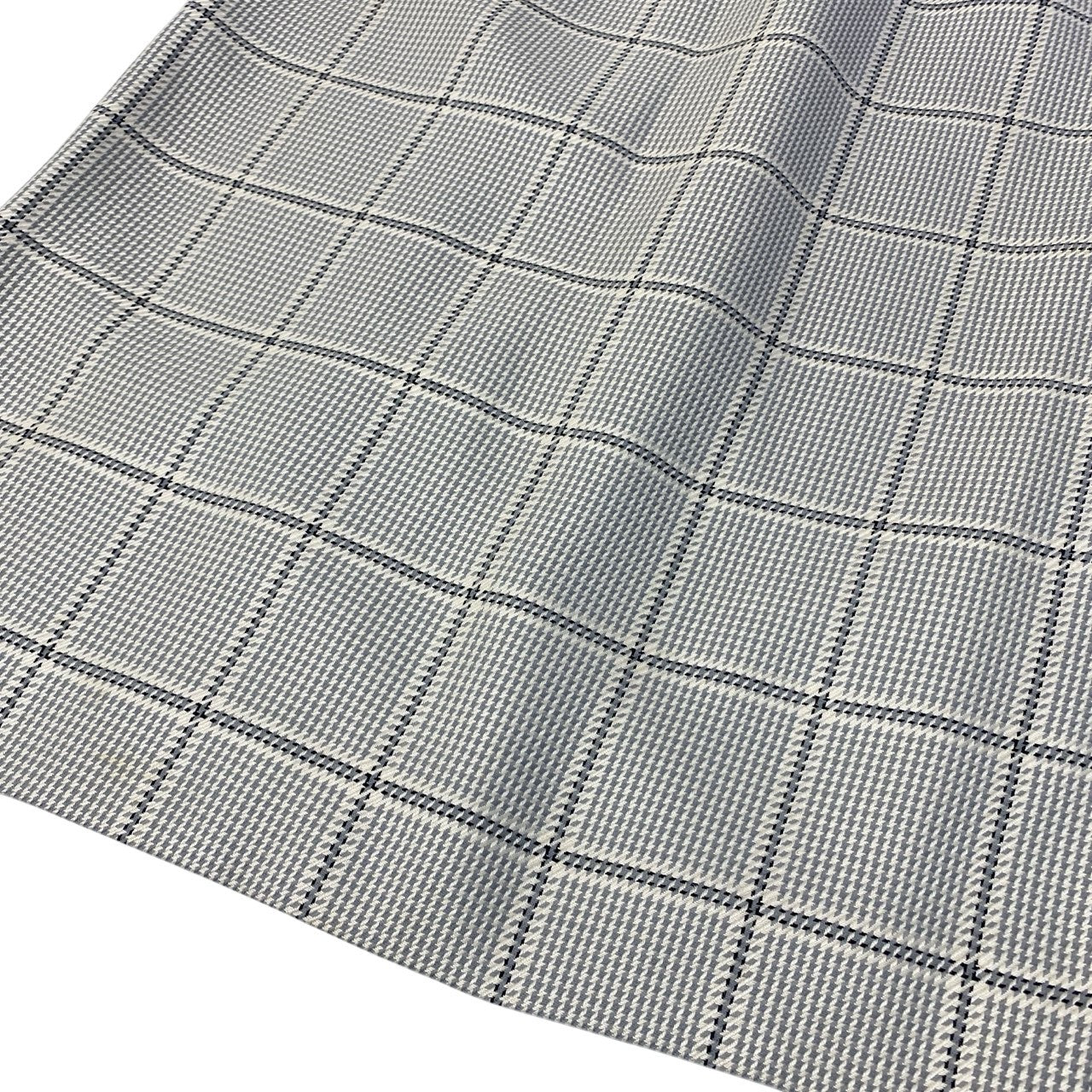 5c5 Vintage Burberrys バーバリーズ スカートスーツ セットアップ 装飾ボタン ノーカラー 11 グレー系 チェック レディースu02t