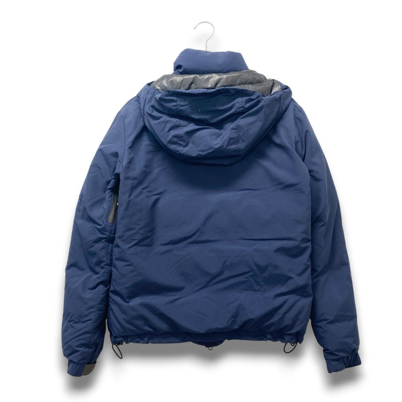 23c16 NATAL DESIGN ネイタルデザイン エンハンスドフーディー ダウンジャケット アウター Mサイズ ブルー ナイロン100％ メンズ 男性用o07t