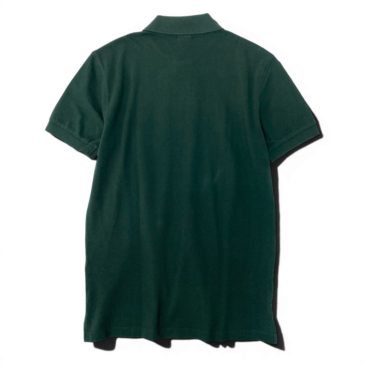 55d30 【未使用タグ付】 Brooks Brothers ブルックブラザーズ 半袖ポロシャツ カットソー トップス ワンポイント刺繡 S ダークグリーン コットン100％ メンズ 紳士服u02t