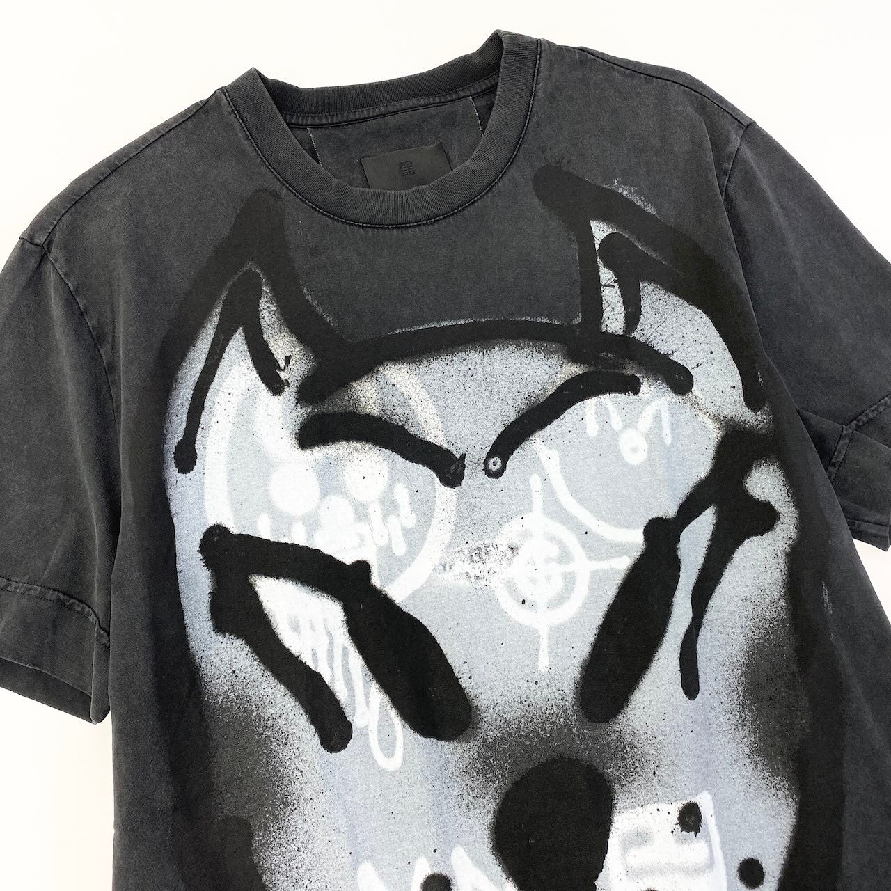 Ad15 GIVENCHY ジバンシー × Chito チト ドッグプリント Tシャツ Spray Dog Print T-Shirt サイズM ブラックt18r