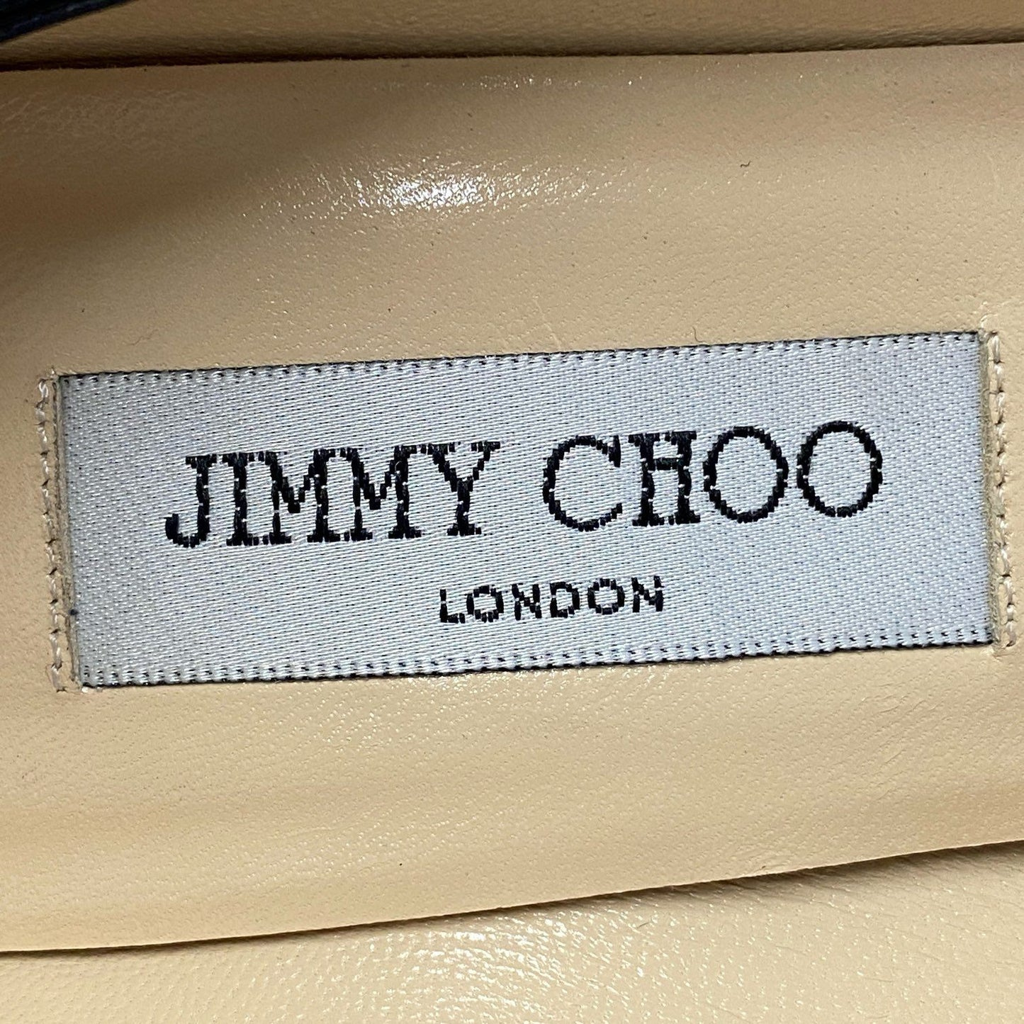 3d10 JIMMY CHOO ジミーチュウ パテントレザー ヒールパンプス 37 ブラック ハイヒール シューズ イタリア製 レディース 婦人靴 靴