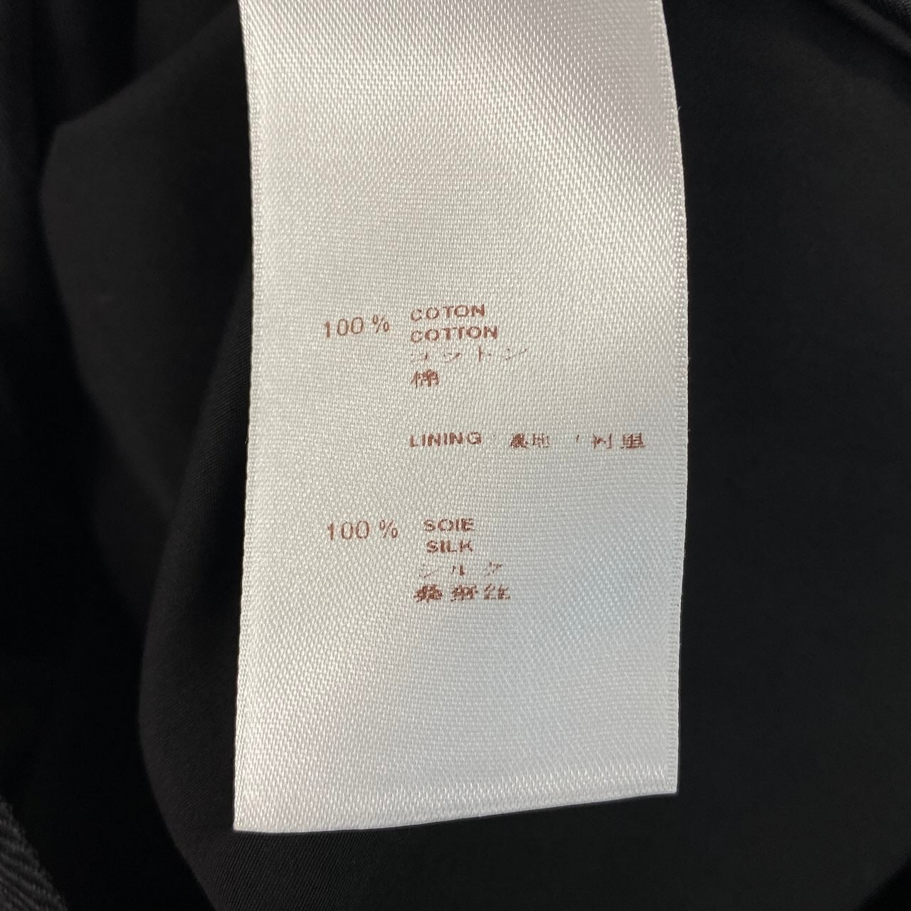 c31 《美品》 LOUIS VUITTON ルイヴィトン モノグラムレース シャツワンピース Monogram Lace Shirt Dress サイズ36 ブラックt18r